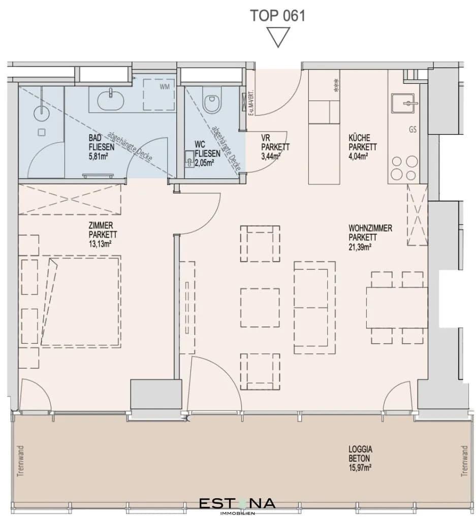2-Zimmer-Wohnung mieten in Wien – 49,8 m², € 1.750 – Bild 18 von 18