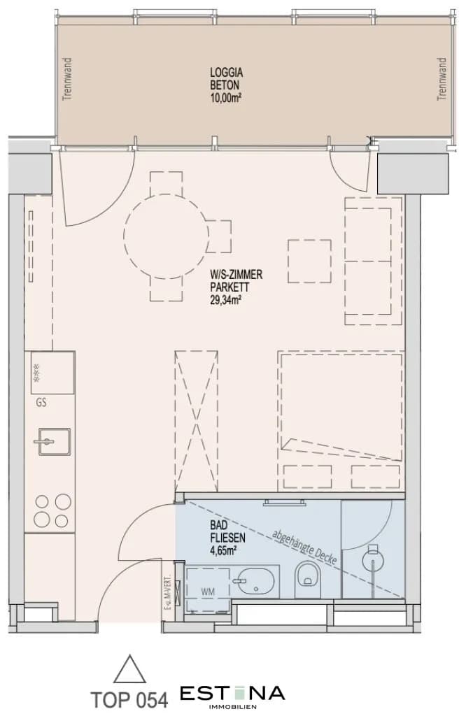1-Zimmer-Wohnung mieten in Wien – 33,9 m², € 1.100 – Bild 16 von 16