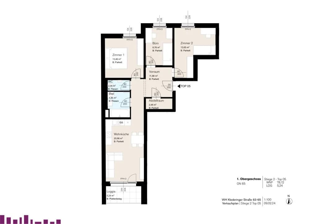 Immobilie kaufen in Wien – 78,12 m², € 441.350 – Bild 9 von 11
