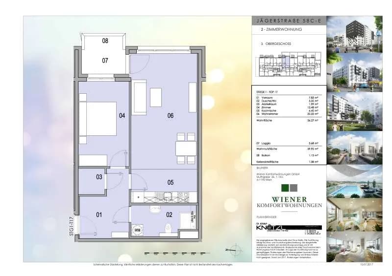 2-Zimmer-Wohnung kaufen in Wien – 56,27 m², € 275.000 – Bild 6 von 6