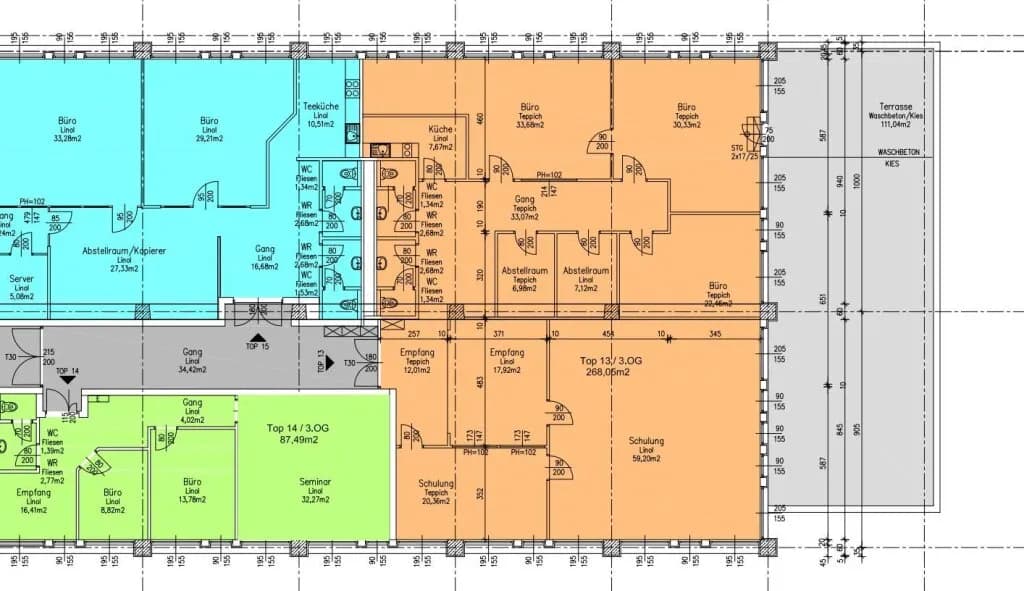 5-Zimmer-Gewerbeimmobilie mieten in Mödling – 268 m², € 3.351 – Bild 3 von 7