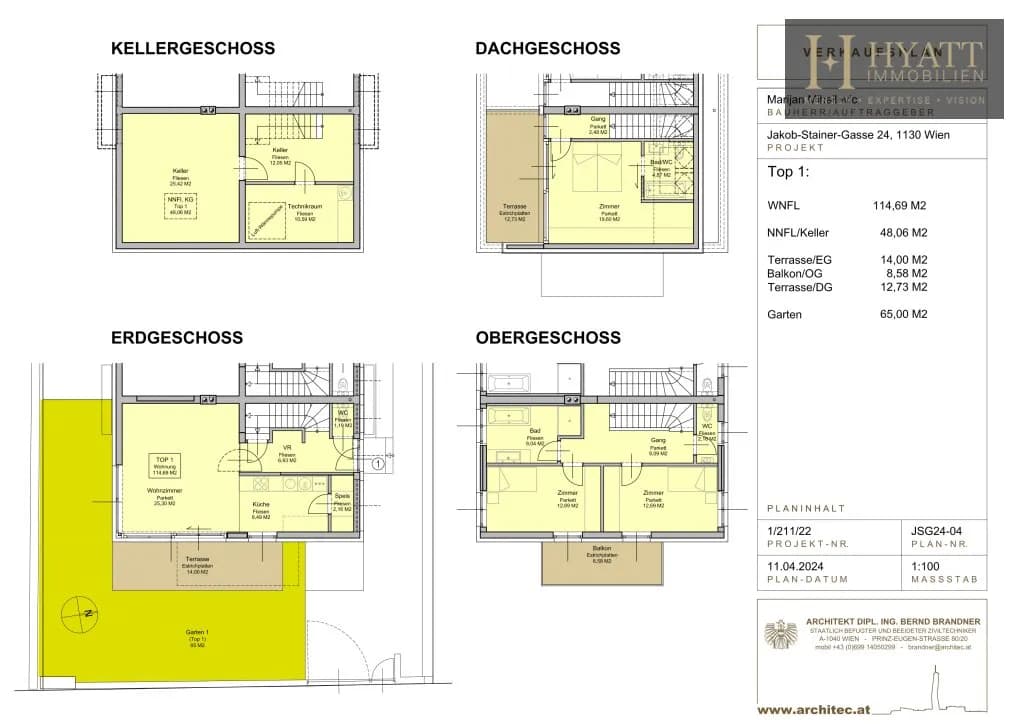 4-Zimmer-Haus kaufen in Wien – 114,69 m², € 1.090.000 – Bild 25 von 30