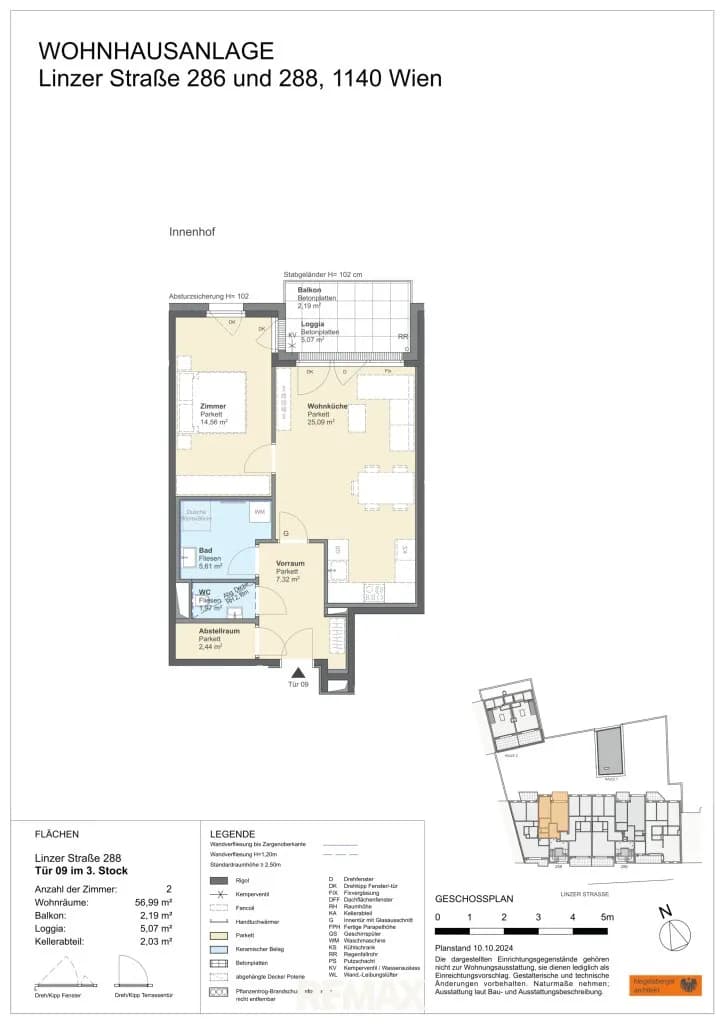 2-Zimmer-Wohnung kaufen in Wien – 56,99 m², € 396.500 – Bild 5 von 5