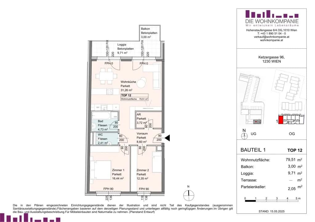 Immobilie kaufen in Wien – 80 m², € 423.150 – Bild 8 von 8