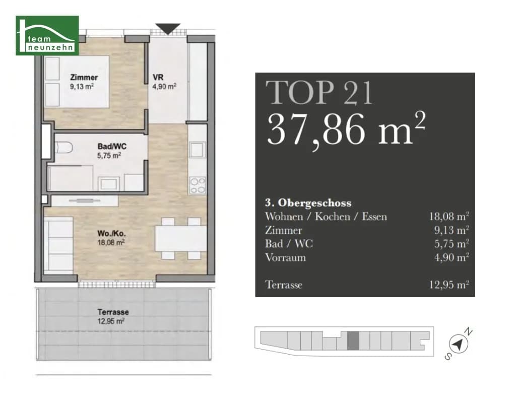 Immobilie kaufen in Graz – 37,86 m², € 175.000 – Bild 4 von 4