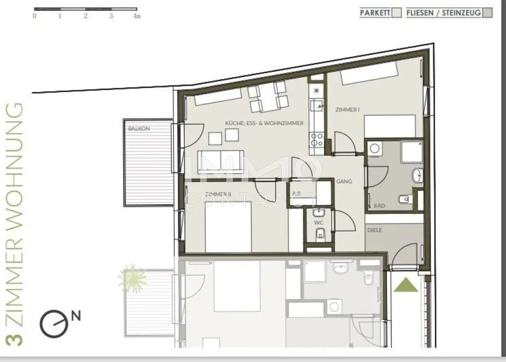 3-Zimmer-Wohnung mieten in Graz – 61,5 m², € 806 – Bild 14 von 14