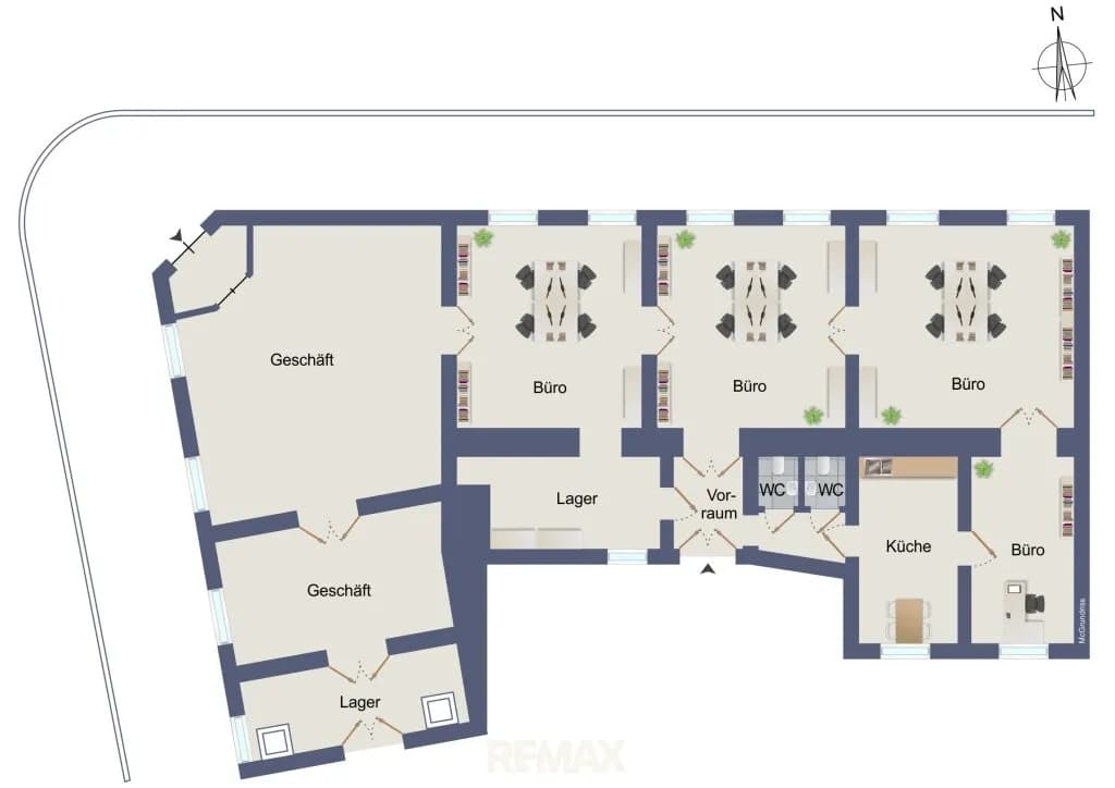 7-Zimmer-Gewerbeimmobilie mieten in Graz – 193 m², € 2.481 – Bild 2 von 16