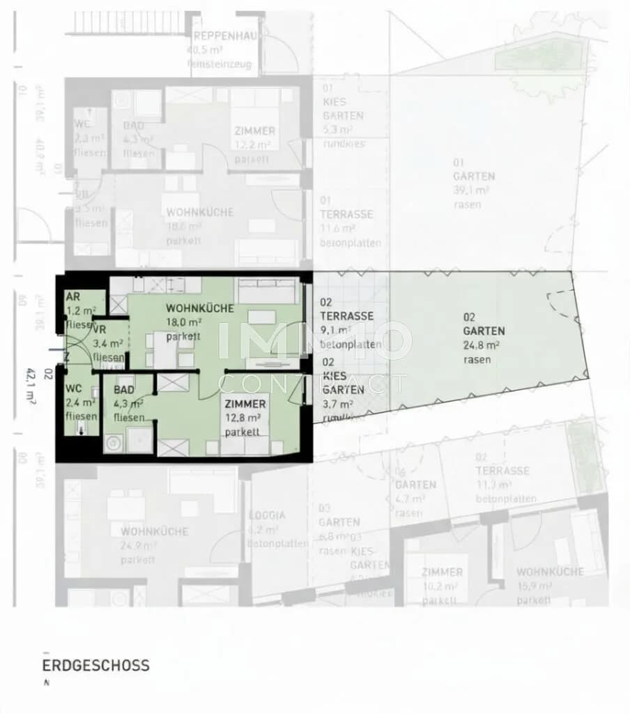 2-Zimmer-Wohnung kaufen in Wien – 42,1 m², € 285.500 – Bild 10 von 10