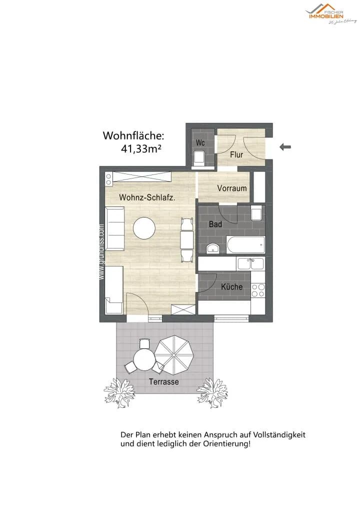 1-Zimmer-Wohnung kaufen in Wiener Neustadt Land – 41,33 m², € 139.000 – Bild 9 von 9
