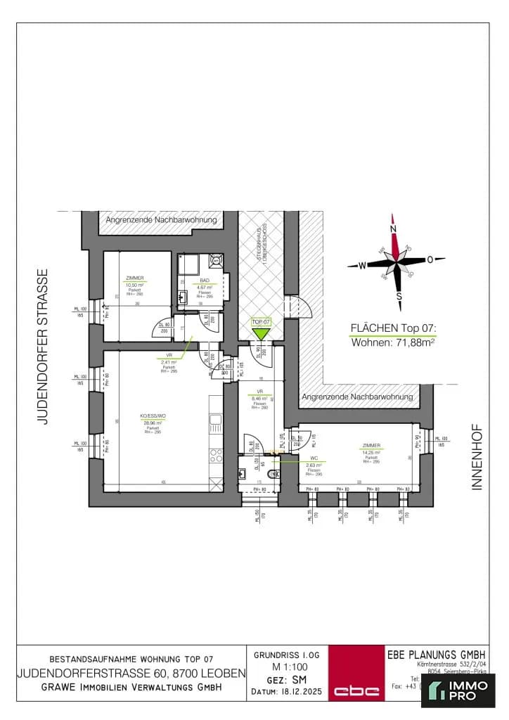 2-Zimmer-Wohnung mieten in Leoben – 71,75 m², € 821 – Bild 7 von 7