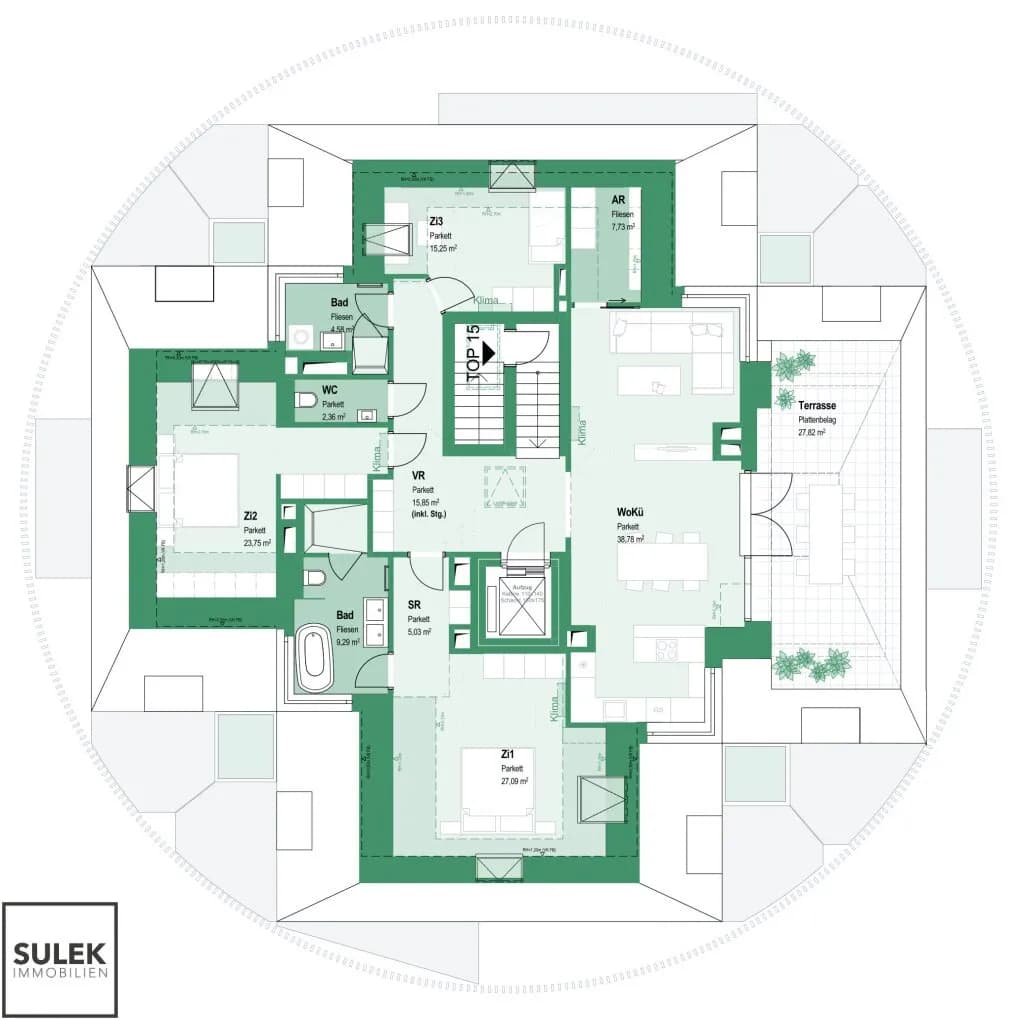 4-Zimmer-Wohnung mieten in Wien – 149,71 m², € 3.999 – Bild 33 von 34