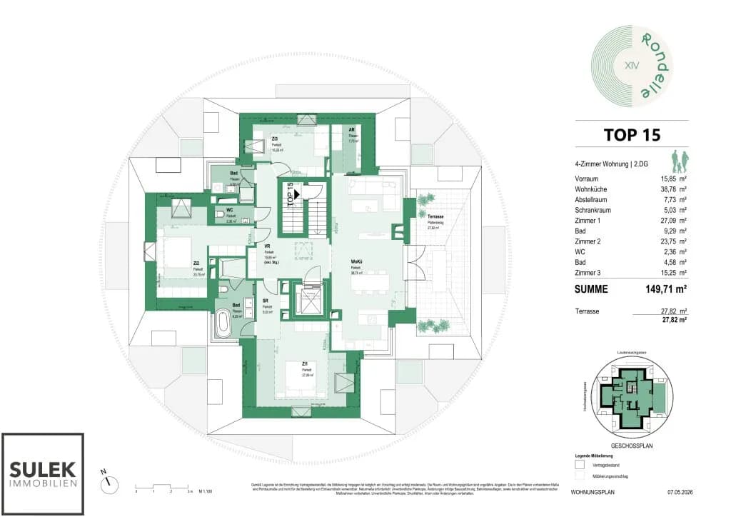 4-Zimmer-Wohnung mieten in Wien – 149,71 m², € 3.999 – Bild 34 von 34