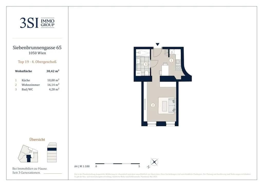 1-Zimmer-Wohnung kaufen in Wien – 30,42 m², € 259.000 – Bild 21 von 21