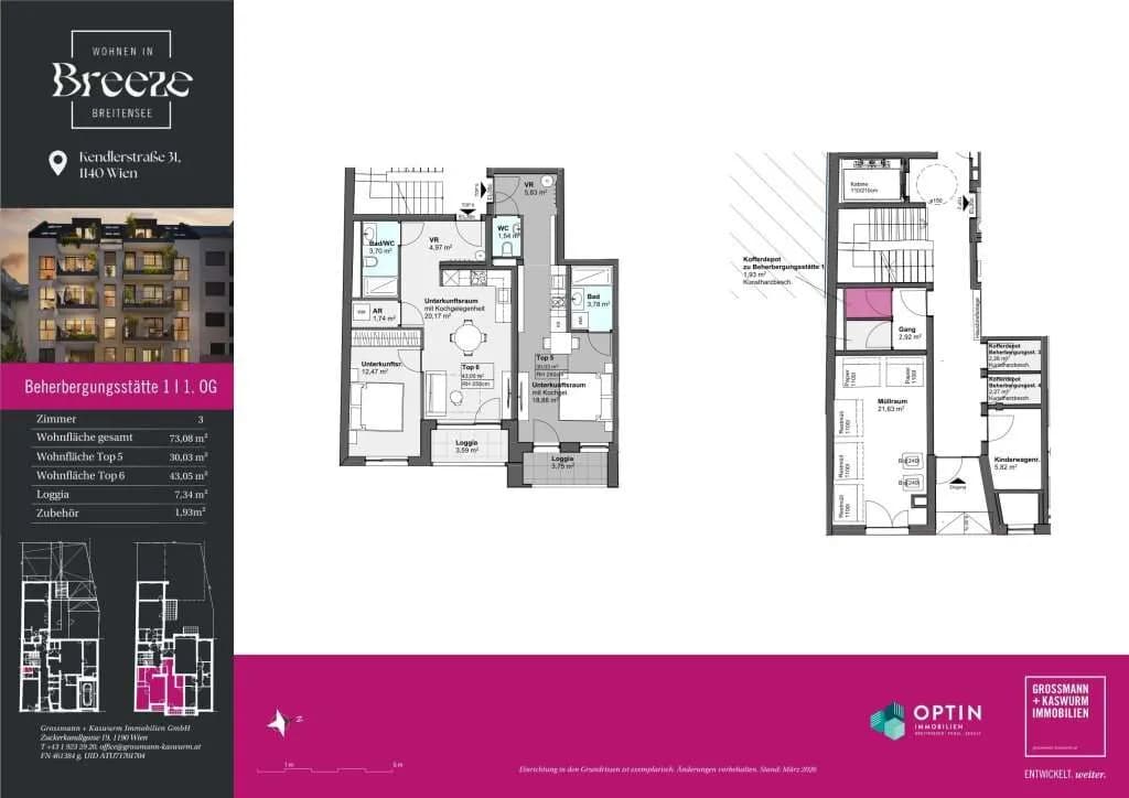 2-Zimmer-Wohnung kaufen in Wien – 43,05 m², € 306.389 – Bild 13 von 14