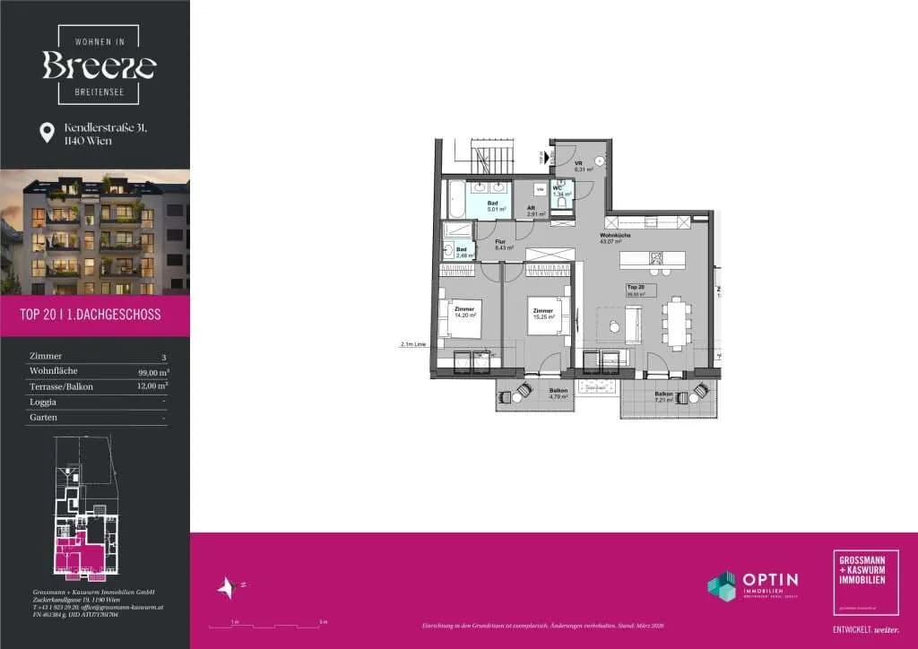 3-Zimmer-Wohnung kaufen in Wien – 99 m², € 734.840 – Bild 13 von 13