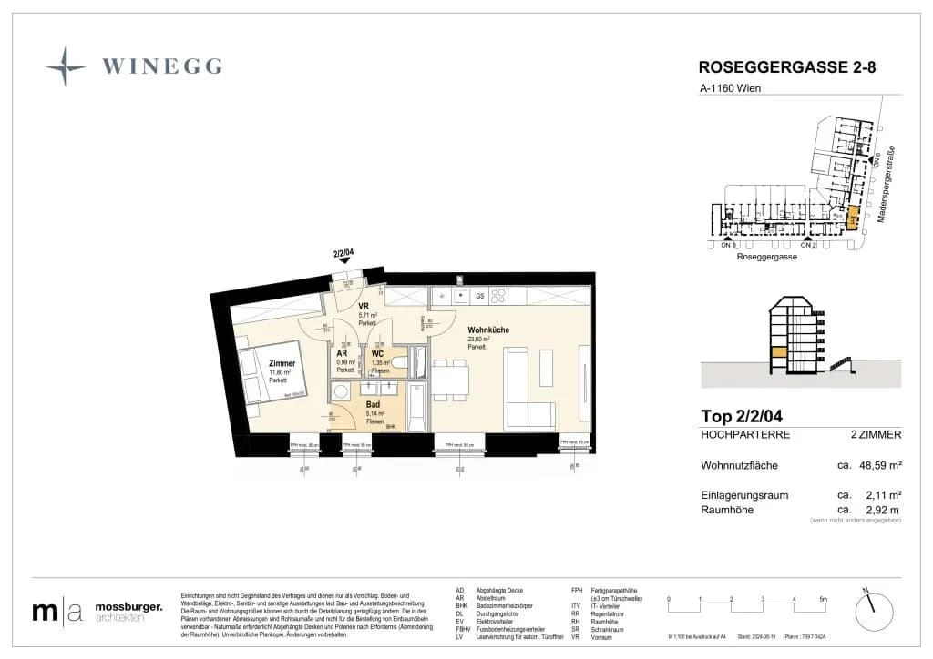 2-Zimmer-Wohnung kaufen in Wien – 48,5 m², € 298.900 – Bild 8 von 8