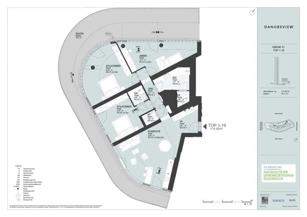 4-Zimmer-Wohnung mieten in Wien – 114,4 m², € 3.529 – Bild 18 von 18