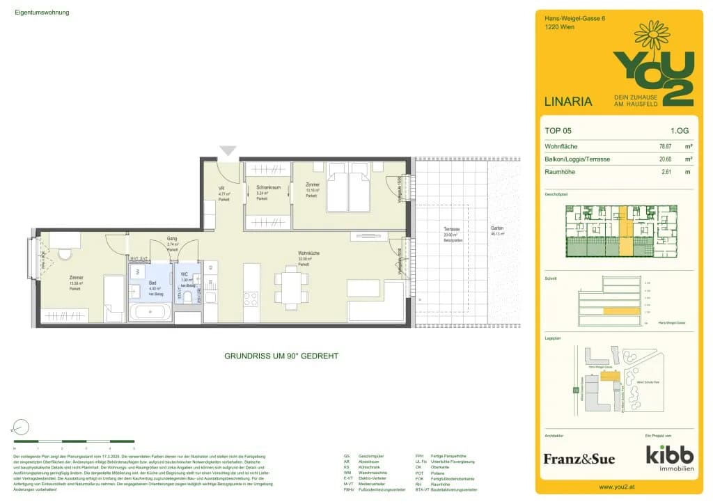 3-Zimmer-Wohnung kaufen in Wien – 79 m², € 564.400 – Bild 8 von 8