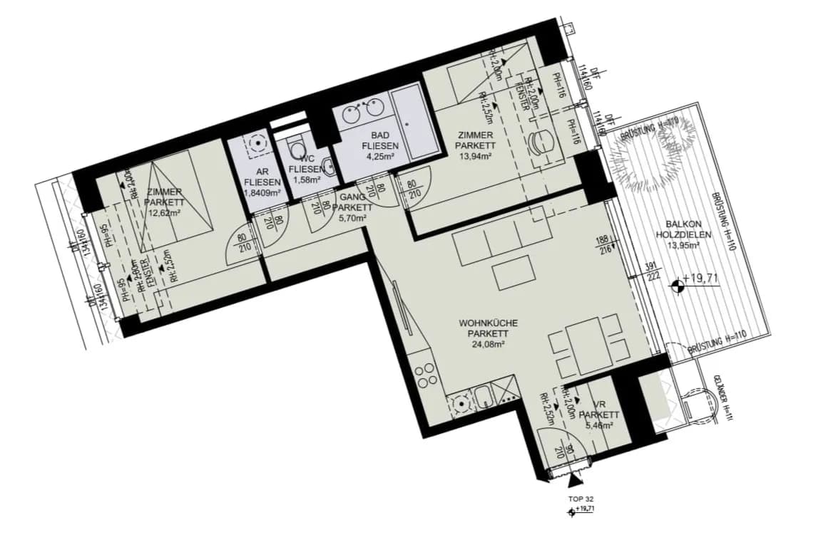 3-Zimmer-Wohnung kaufen in Wien – 69,47 m², € 895.000 – Bild 10 von 10