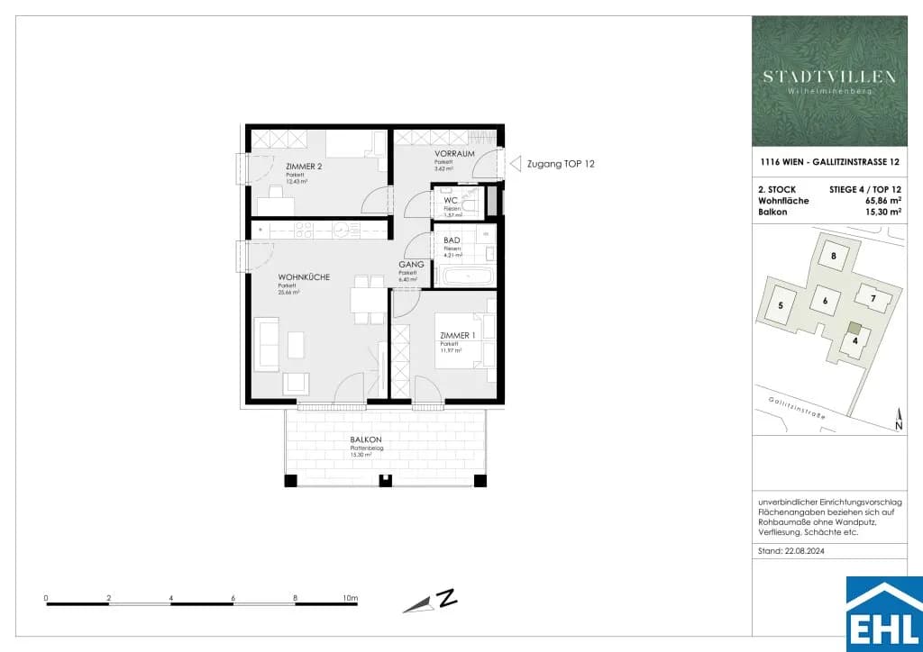 3-Zimmer-Wohnung kaufen in Wien – 65,86 m², € 522.500 – Bild 15 von 15