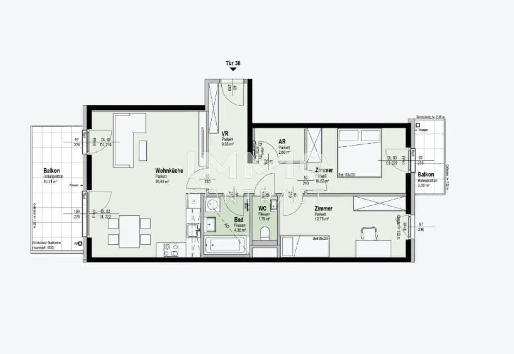 3-Zimmer-Wohnung kaufen in Wien – 68,77 m², € 527.300 – Bild 12 von 12