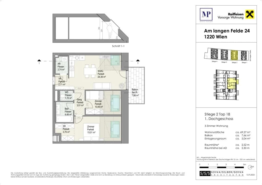 3-Zimmer-Wohnung kaufen in Wien – 69,27 m², € 479.000 – Bild 19 von 19
