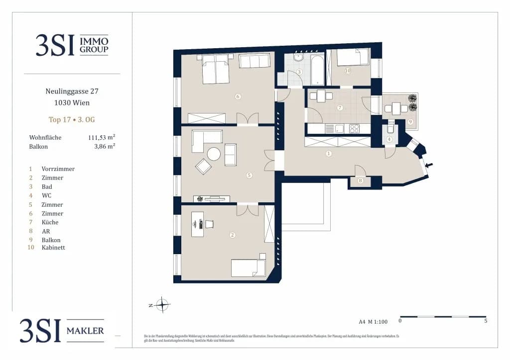 8-Zimmer-Wohnung kaufen in Wien – 247,8 m², € 2.725.000 – Bild 25 von 25