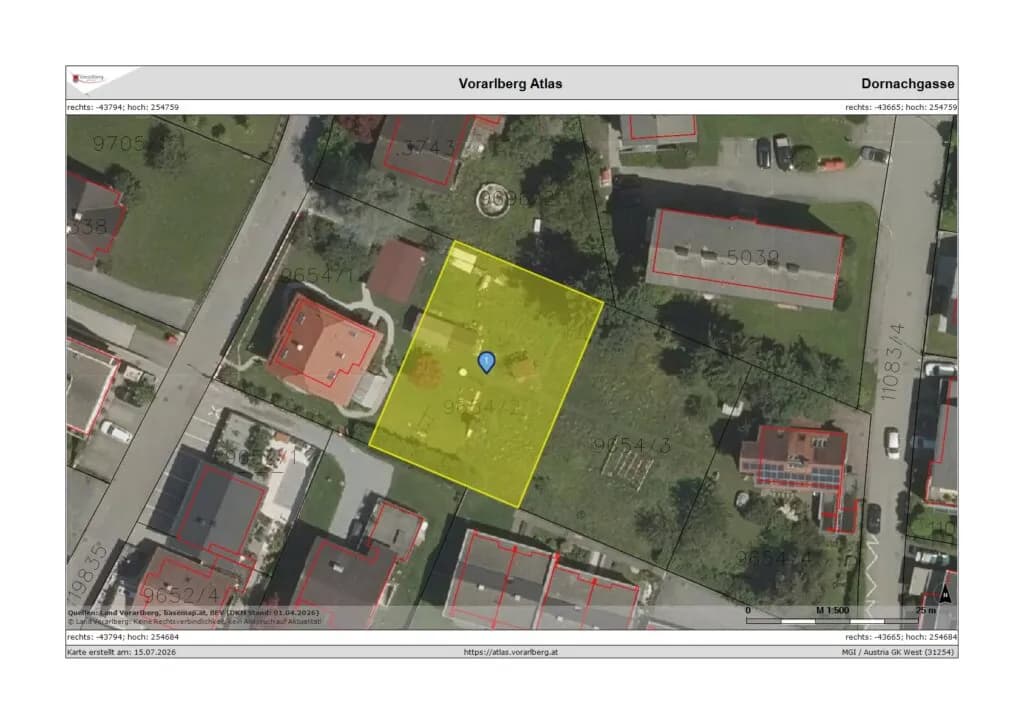 Grundstück kaufen in Dornbirn – 654 m² – Bild 6 von 7