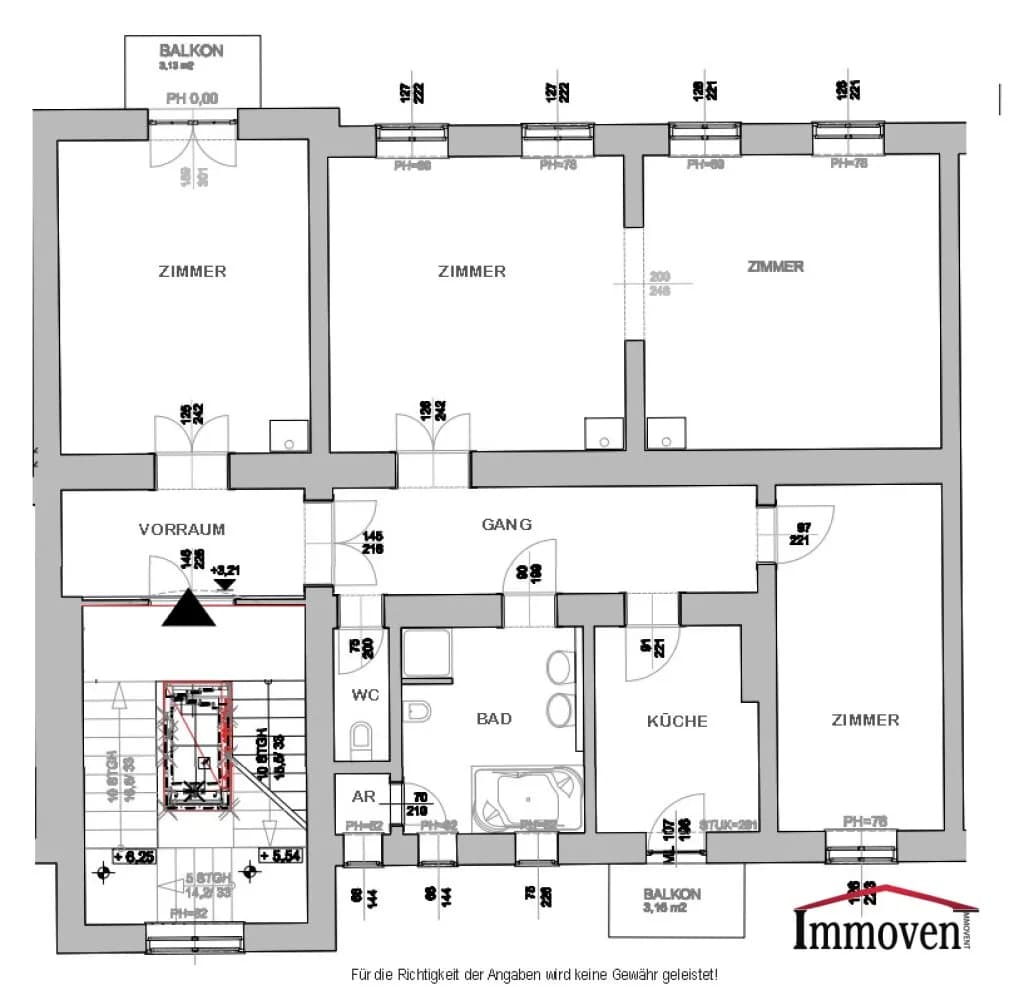 4-Zimmer-Wohnung kaufen in Leoben – 148 m², € 249.000 – Bild 22 von 24