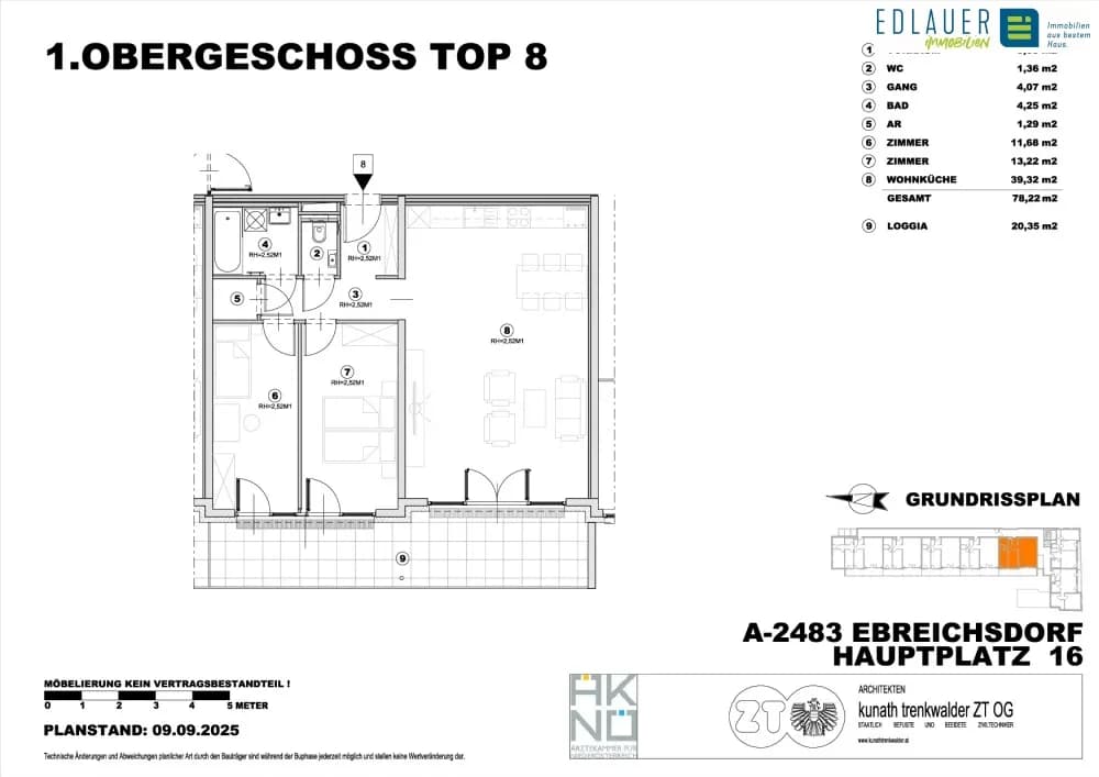 3-Zimmer-Wohnung mieten in Baden – 98,57 m², € 1.299 – Bild 15 von 16
