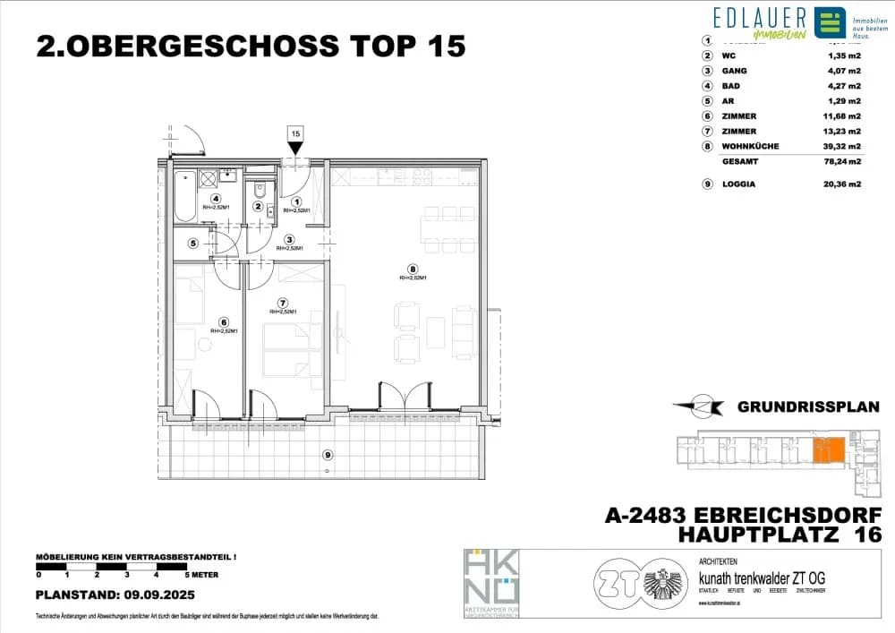3-Zimmer-Wohnung mieten in Baden – 98,6 m², € 1.300 – Bild 13 von 17