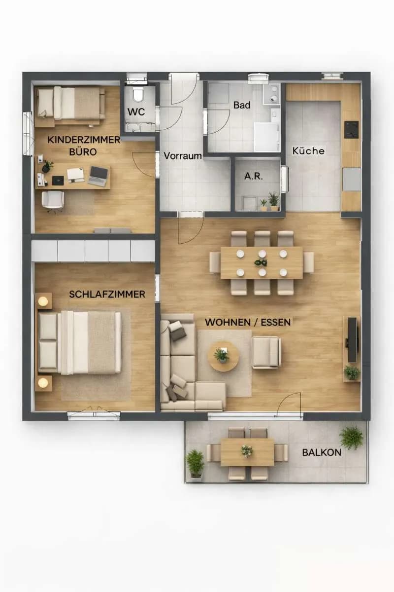 3-Zimmer-Wohnung kaufen in Weiz – 74,3 m², € 268.990