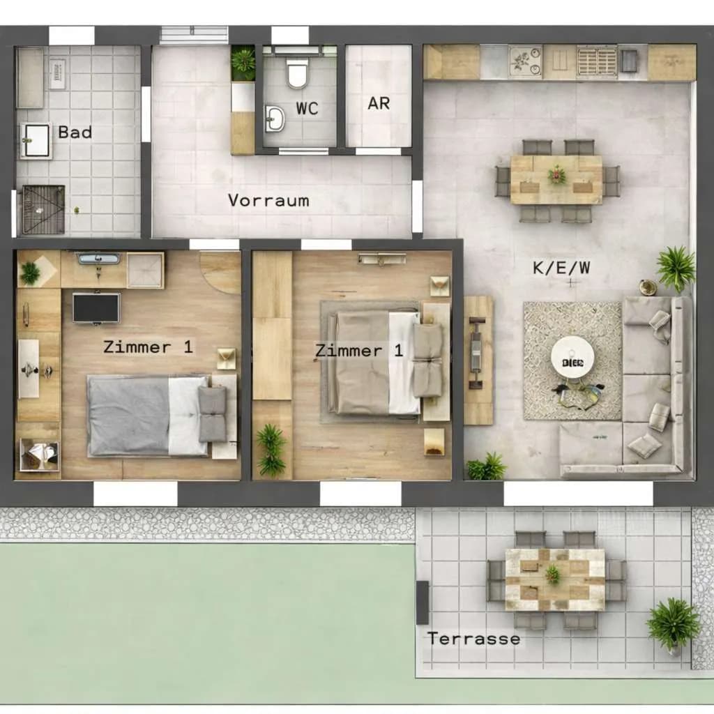 3-Zimmer-Wohnung kaufen in Weiz – 74,3 m², € 268.990 – Bild 2 von 14