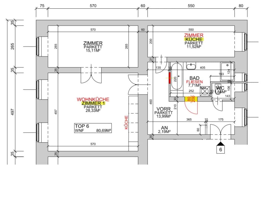 3-Zimmer-Wohnung kaufen in Wien – 81 m², € 549.000 – Bild 25 von 25