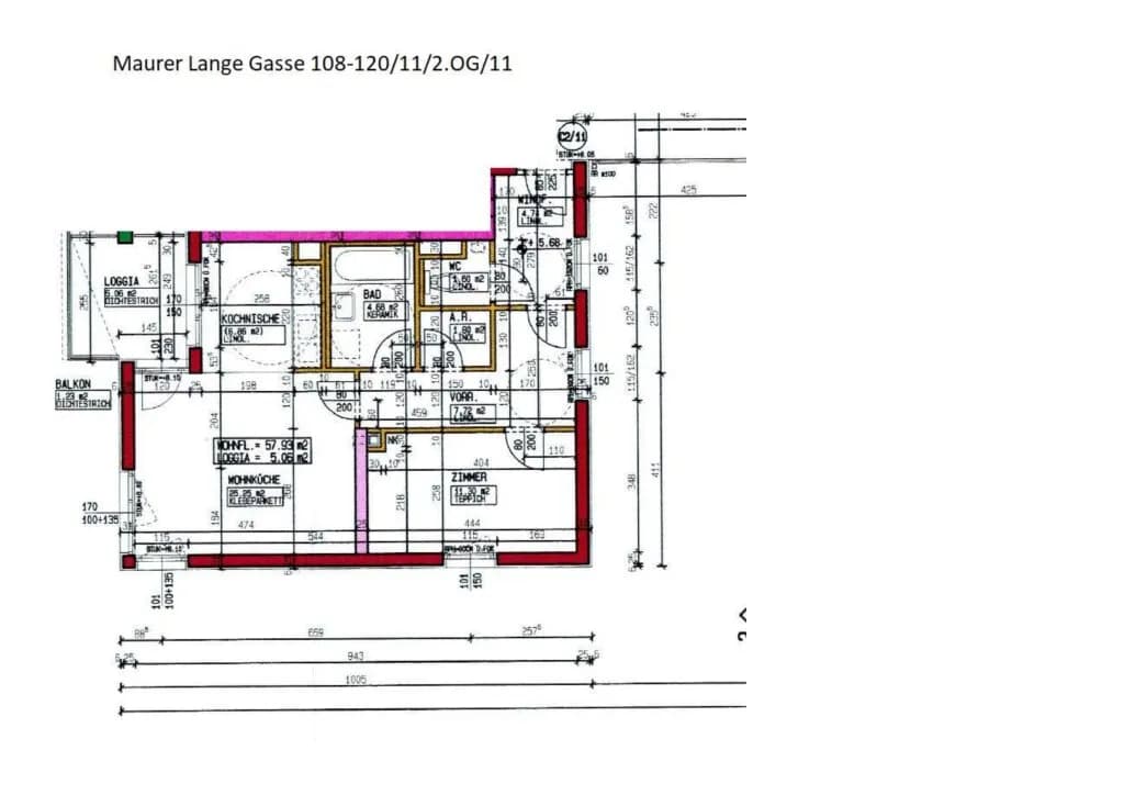 2-Zimmer-Wohnung kaufen in Wien – 57,11 m², € 329.000 – Bild 24 von 24