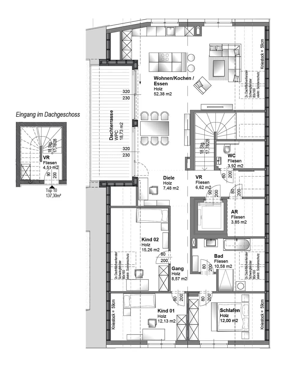 4-Zimmer-Wohnung kaufen in Linz – 137,3 m², € 749.000 – Bild 2 von 19