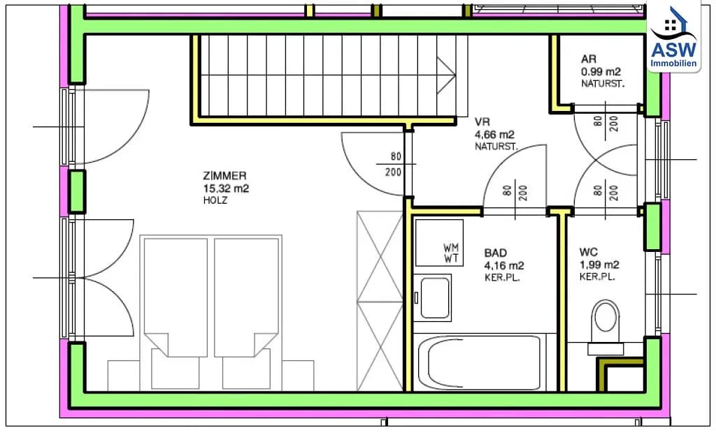 2-Zimmer-Gewerbeimmobilie kaufen in Wien – 58,26 m², € 229.000 – Bild 12 von 13