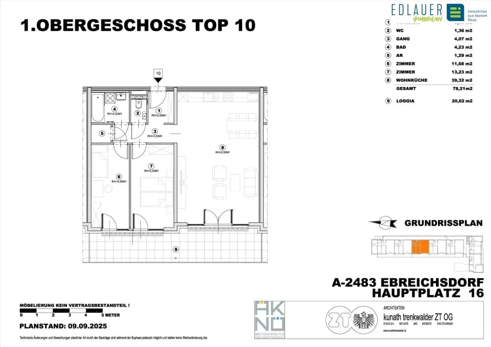 3-Zimmer-Wohnung mieten in Baden – 98,83 m², € 1.302 – Bild 16 von 17