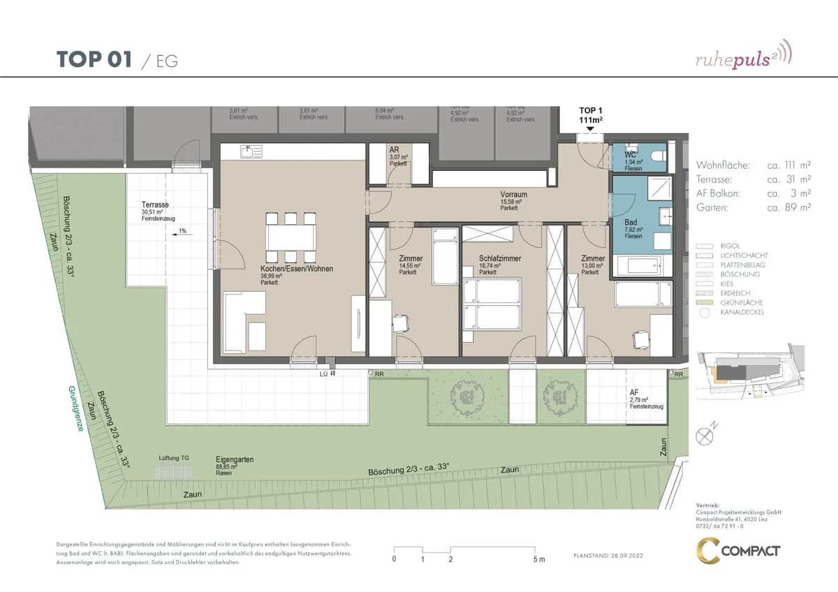 4-Zimmer-Wohnung kaufen in Linz – 111 m², € 663.000 – Bild 3 von 13