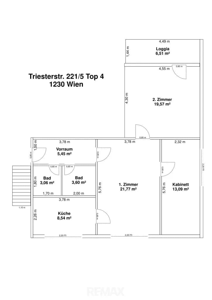 3-Zimmer-Wohnung mieten in Wien – 81 m², € 1.814 – Bild 14 von 14