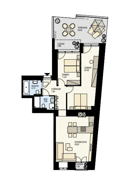 3-Zimmer-Wohnung kaufen in Wien – 80,03 m², € 649.000 – Bild 9 von 11