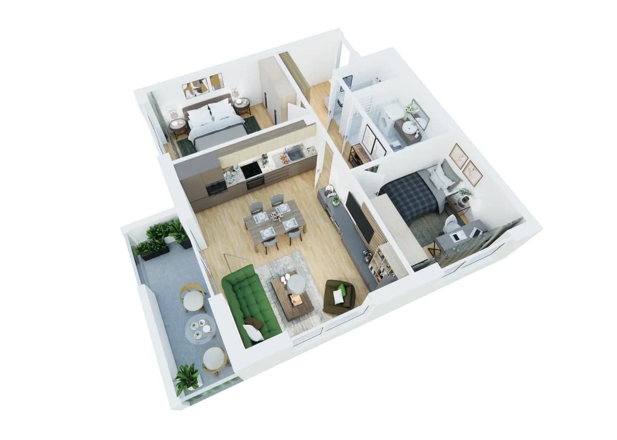3-Zimmer-Wohnung kaufen in Wien – 58,92 m², € 328.000 – Bild 2 von 20