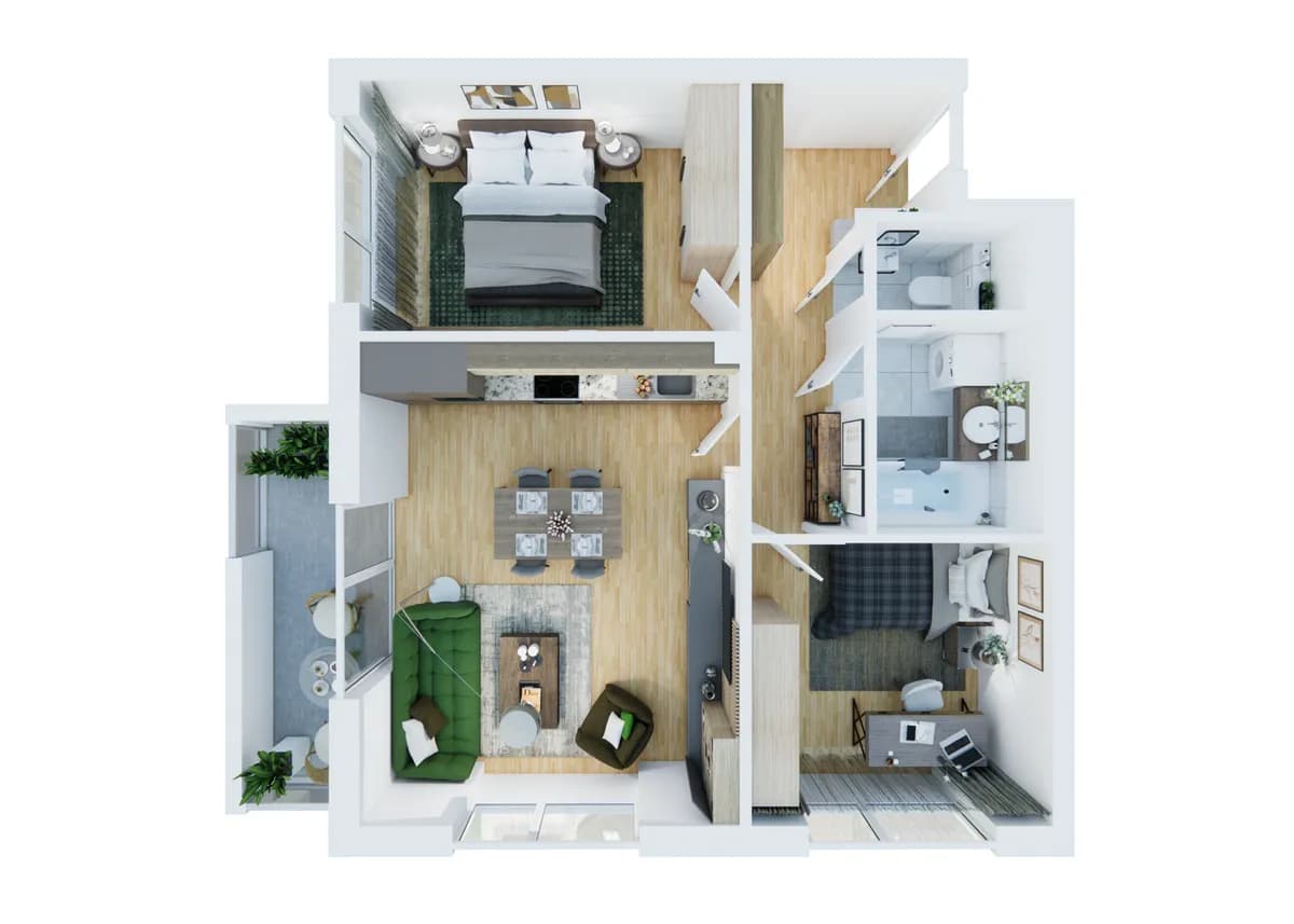 3-Zimmer-Wohnung kaufen in Wien – 58,92 m², € 328.000 – Bild 6 von 20
