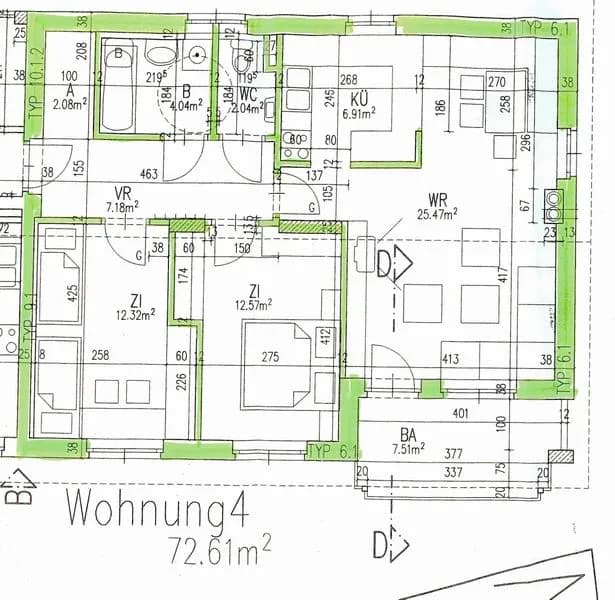 3-Zimmer-Wohnung mieten in Leibnitz – 72,6 m², € 465 – Bild 2 von 14