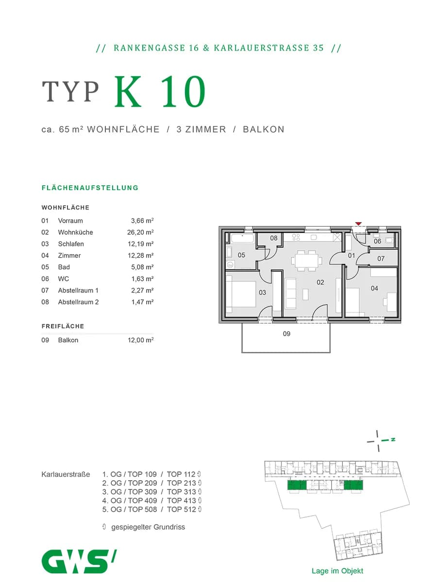 3-Zimmer-Wohnung kaufen in Graz – 64,59 m², € 307.634 – Bild 16 von 16