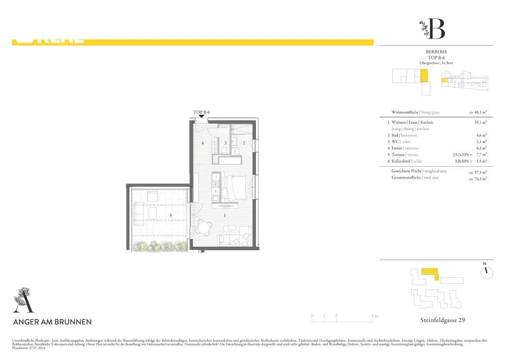 1-Zimmer-Wohnung mieten in Hollabrunn – 49 m², € 900 – Bild 15 von 16