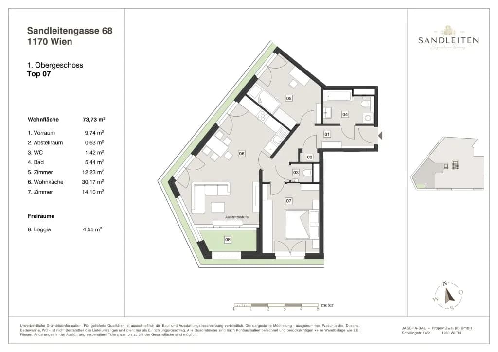 3-Zimmer-Wohnung kaufen in Wien – 73,73 m², € 599.000 – Bild 12 von 12