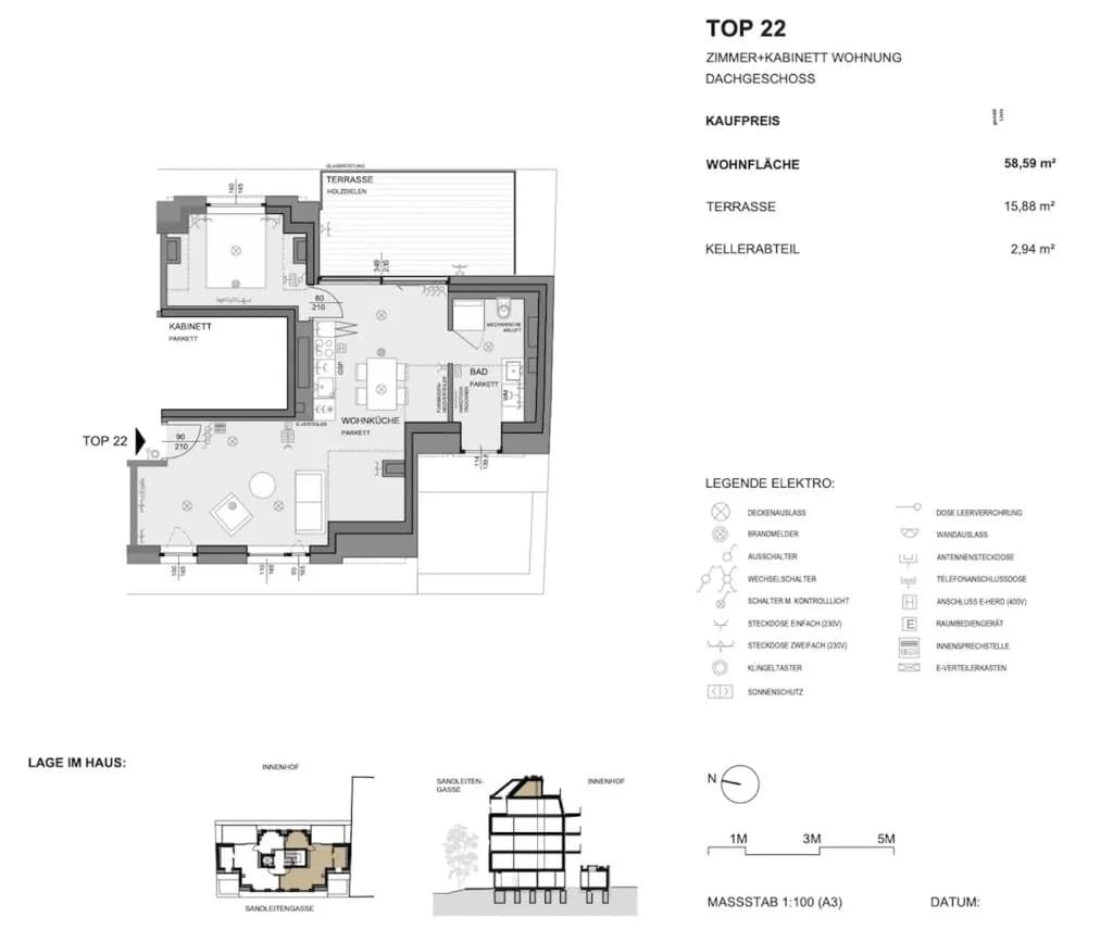 2-Zimmer-Wohnung kaufen in Wien – 58,67 m², € 469.900 – Bild 16 von 16