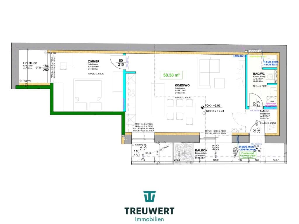 2-Zimmer-Wohnung kaufen in Wien – 58,38 m², € 334.900 – Bild 23 von 23