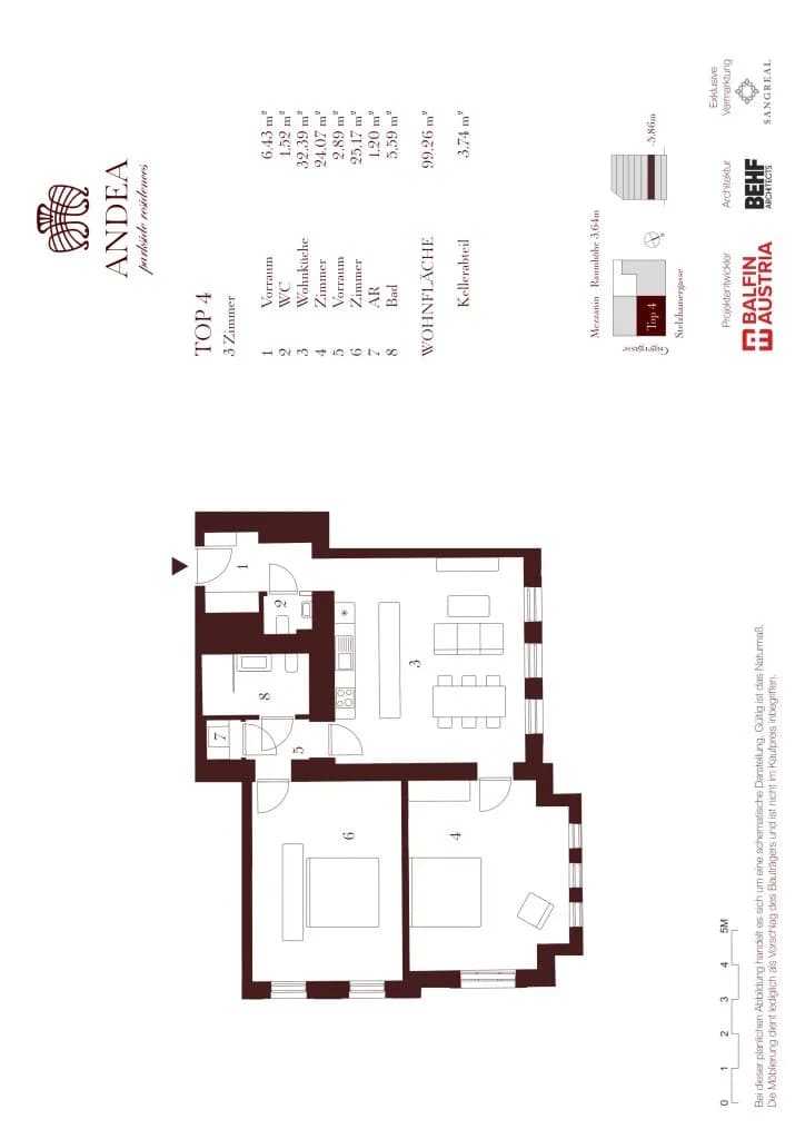 3-Zimmer-Wohnung kaufen in Wien – 99,26 m², € 1.149.000 – Bild 19 von 19